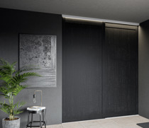 Skyvedørsfront i eikefiner gyllen mørk, lignende produkter (thumbnail)