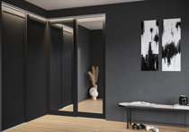 Skyvedørsfront i eikefiner, lakkert, lignende produkter (thumbnail)